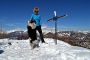 Alla piccola croce di cima Podona (1228 m) e alla grande croce dell’anticima (1183 m) da Salmezza l’8 marzo 2018 -  FOTOGALLERY